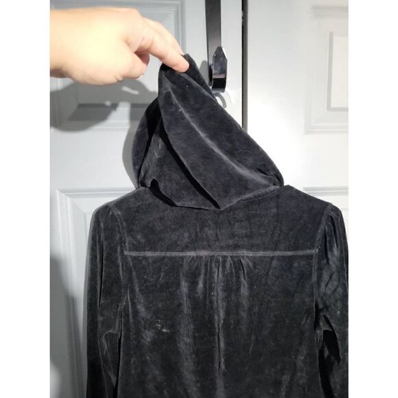 Old Navy intimates black fleece full zip-up jacket - Picture 7 of 7